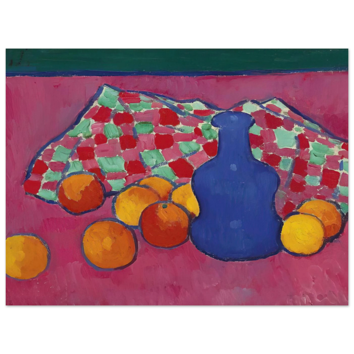 Blaue Vase Mit Orangen by Alexej von Jawlensky (1908) – art poster, view 2