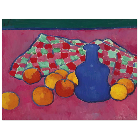 Blaue Vase Mit Orangen by Alexej von Jawlensky (1908) – art poster, view 2