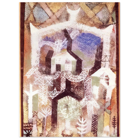 Summer Houses by Paul Klee (1919) – art poster
