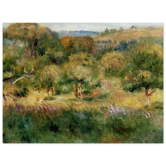 The Edge Of The Forest In Brittany by Pierre-Auguste Renoir – art poster