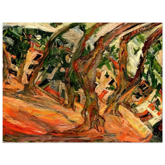 Plane Trees At Ceret by Chaim Soutine (1920) – art poster, view 2