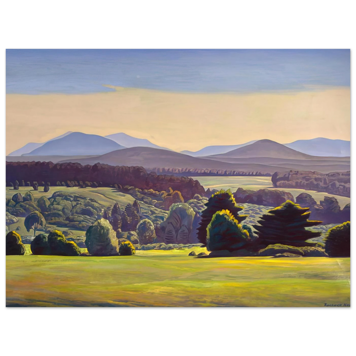 Summer Day, Asgaard by Rockwell Kent – art poster, view 2
