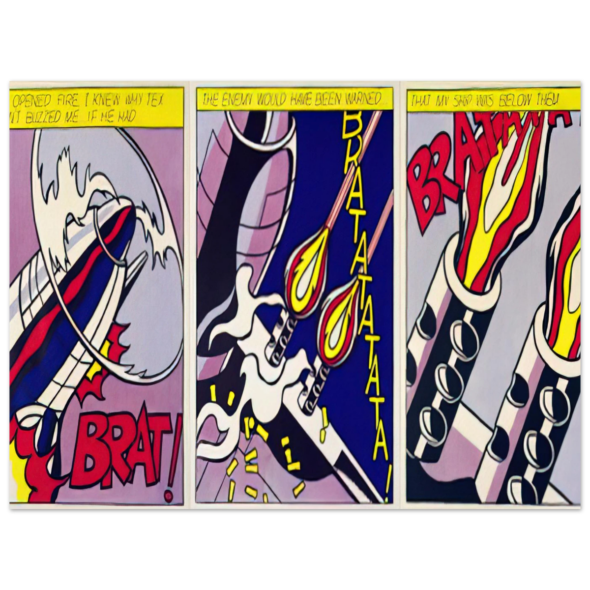 As I Opened Fire by Roy Lichtenstein (1964) – art poster, view 2