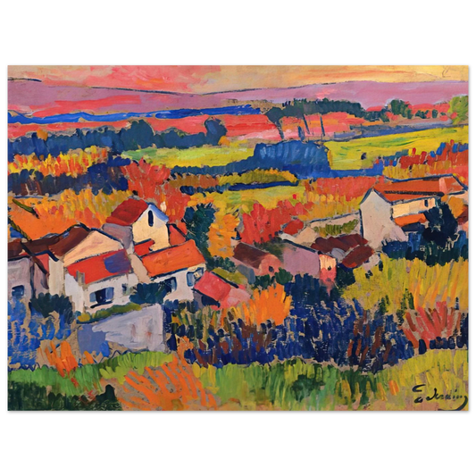 Landscape Near Chatou by Andre Derain (1904) – art poster