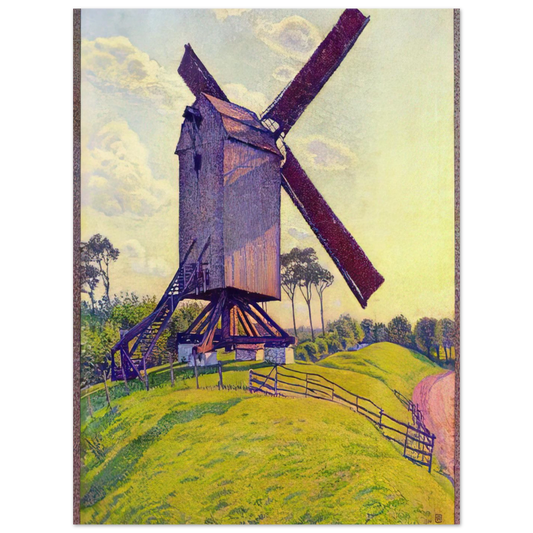 The Mill At Kelf by Theo van Rysselberghe (1894) – art poster