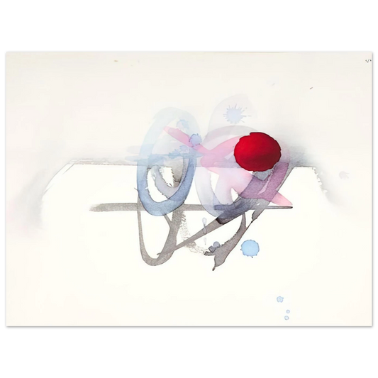 Untitled Red Black Pink And Blue by Luis Feito – art poster