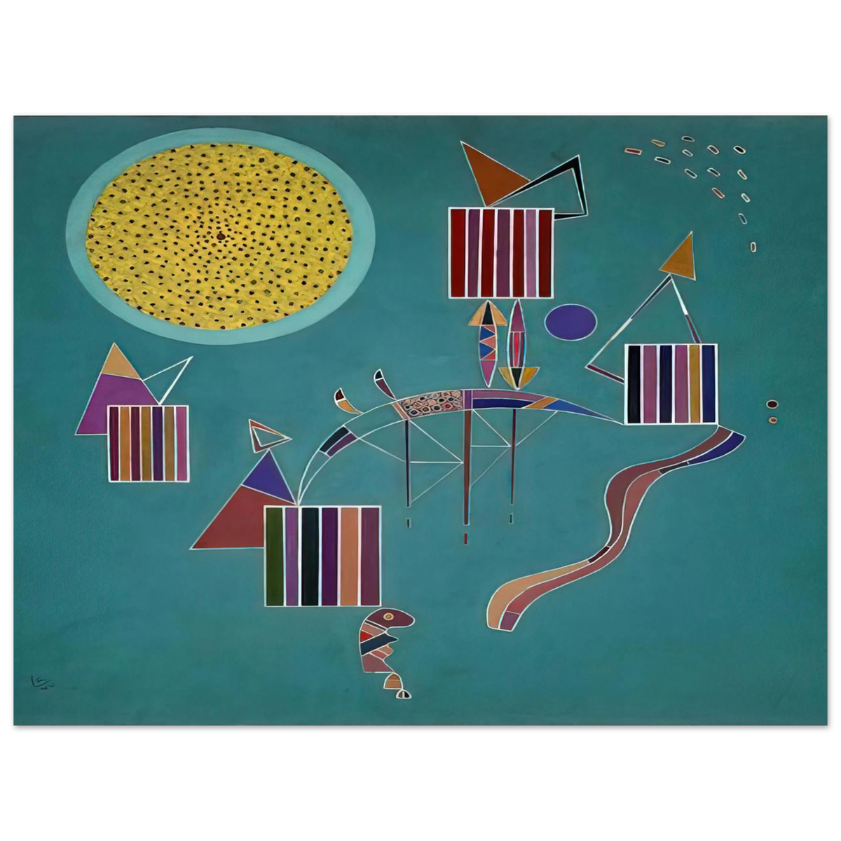 Intime Message by Wassily Kandinsky (1942) – art poster