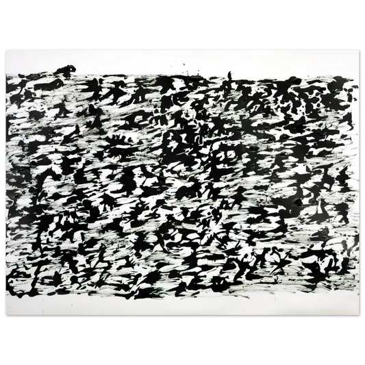 Untitled Chinese Ink Drawing by Henri Michaux (1961) – art poster