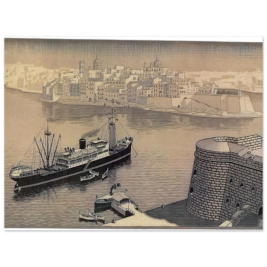 Senglea Malta by M.C. Escher – art poster