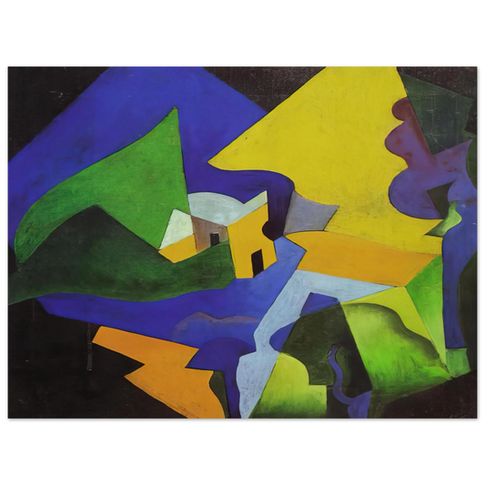 Costruzione Spaziale Paesaggio by Enrico Prampolini (1919) – art poster