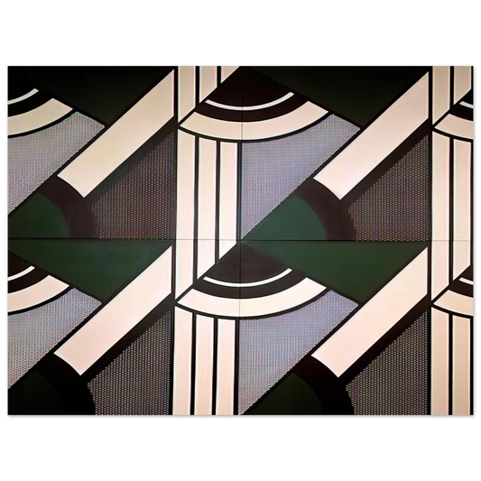 Modular Painting With Four Panels 6 by Roy Lichtenstein (1970) – art poster
