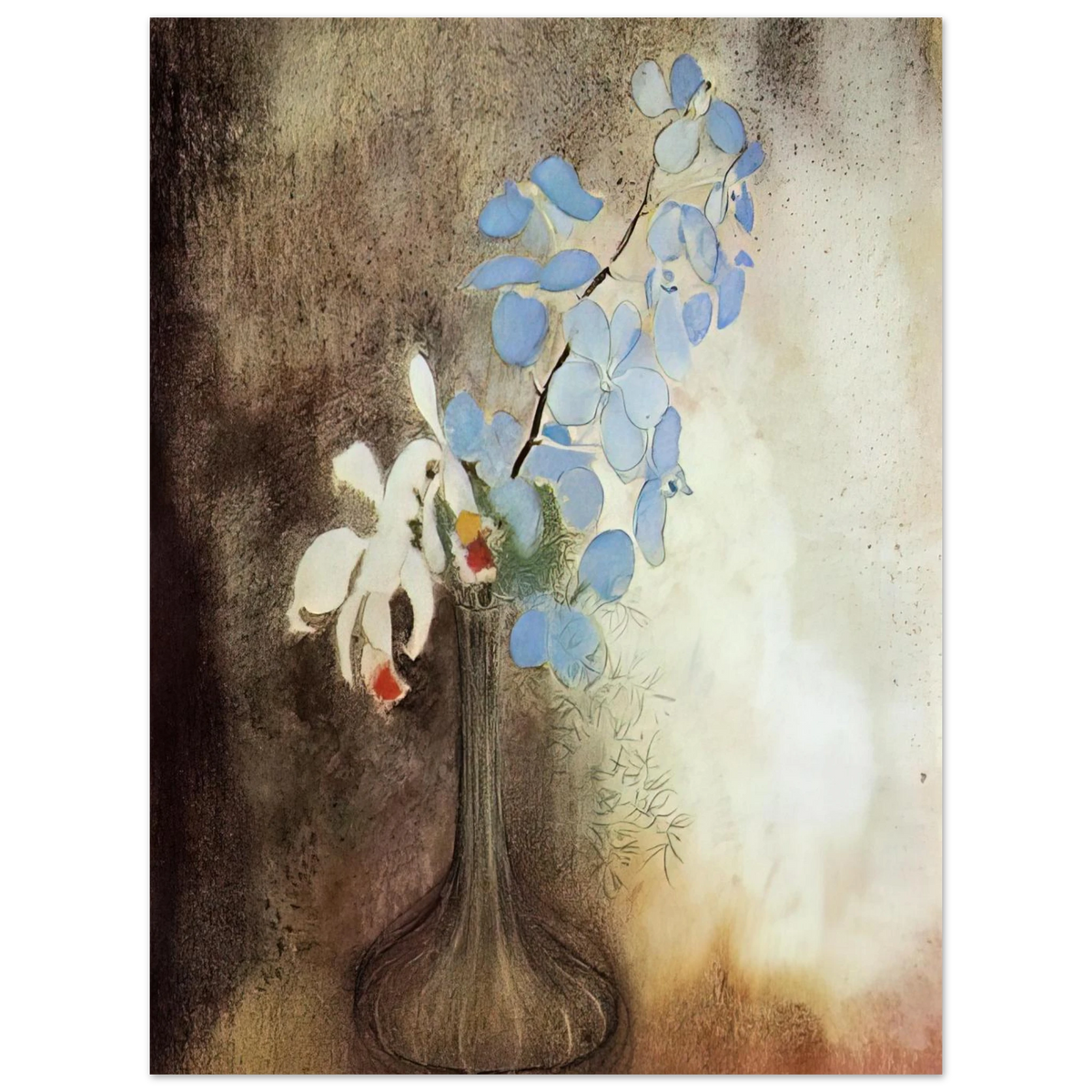 Orchids by Odilon Redon – art poster