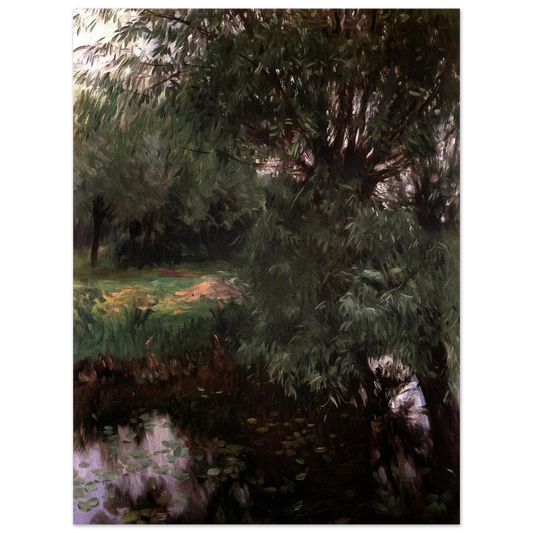 A Backwater At Wargrave by John Singer Sargent – art poster