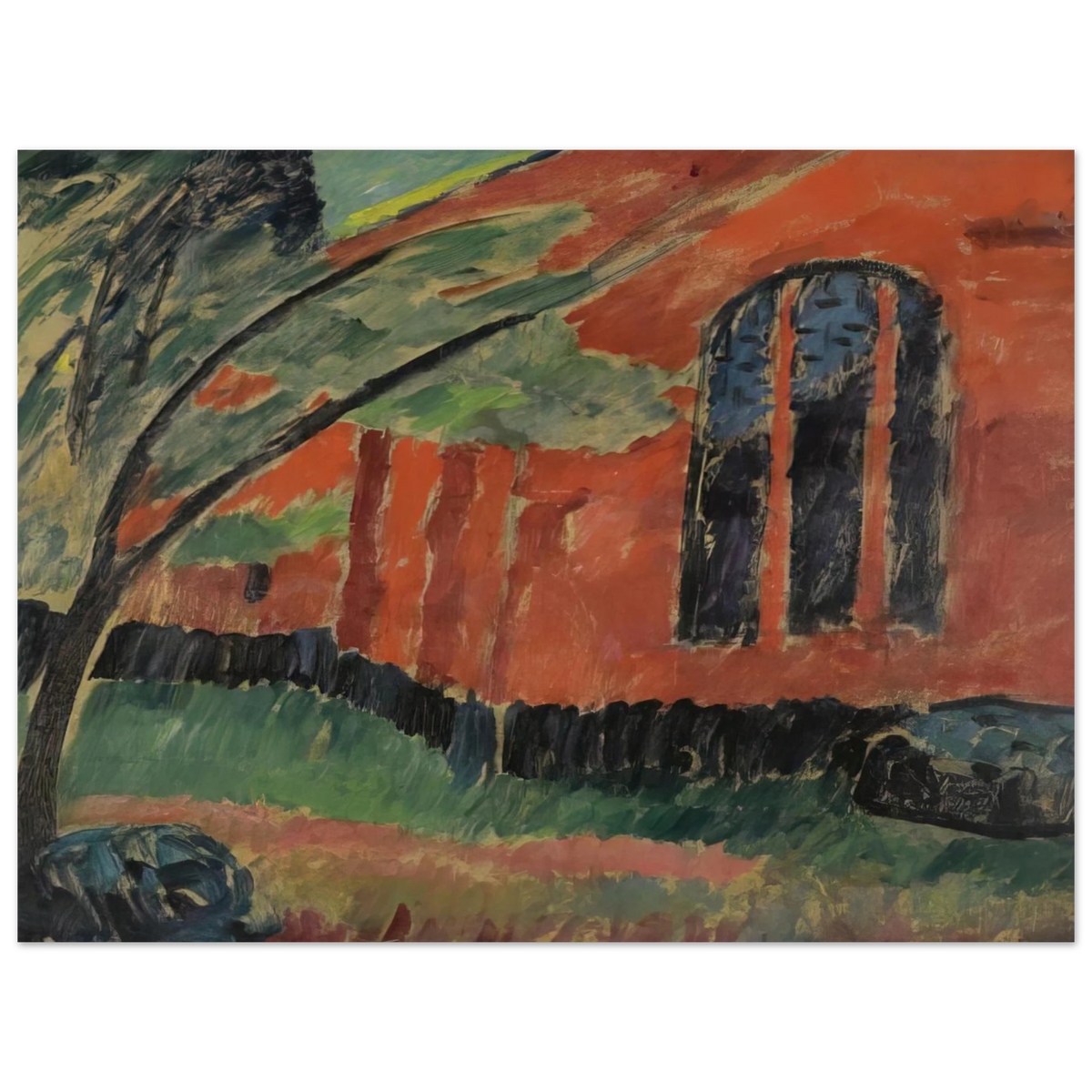 The Church In Prerow by Alexej von Jawlensky (1911) – art poster