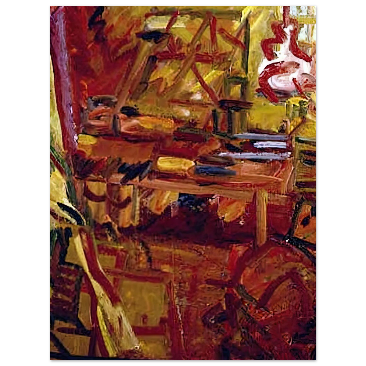 In The Studio by Frank Auerbach – art poster, view 2