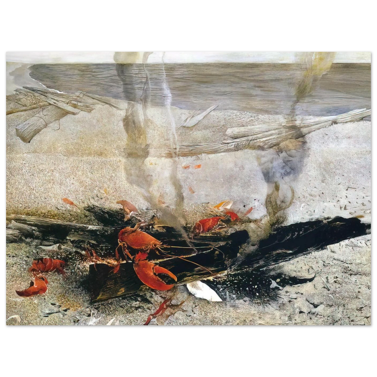 Embers by Andrew Wyeth (2000) – art poster
