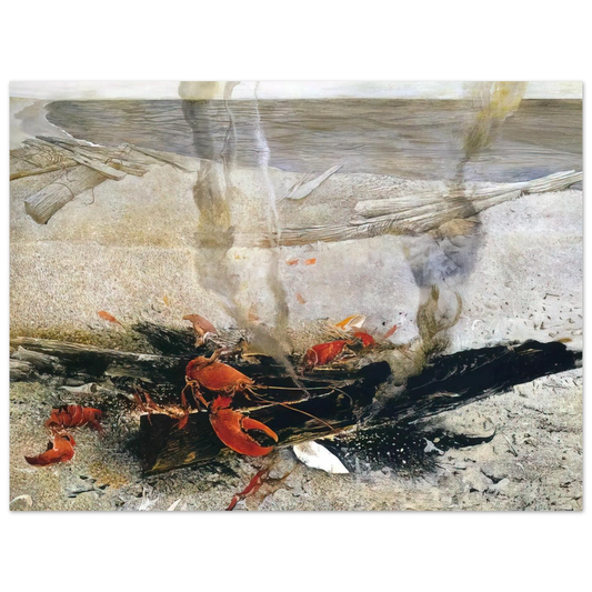 Embers by Andrew Wyeth (2000) – art poster