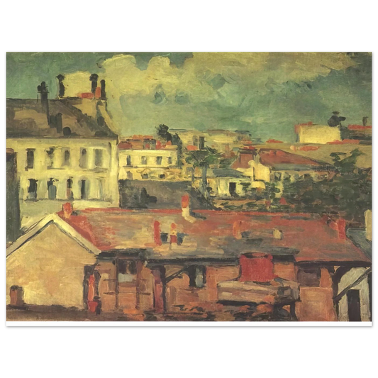 The Roofs by Paul Cézanne – art poster, view 2