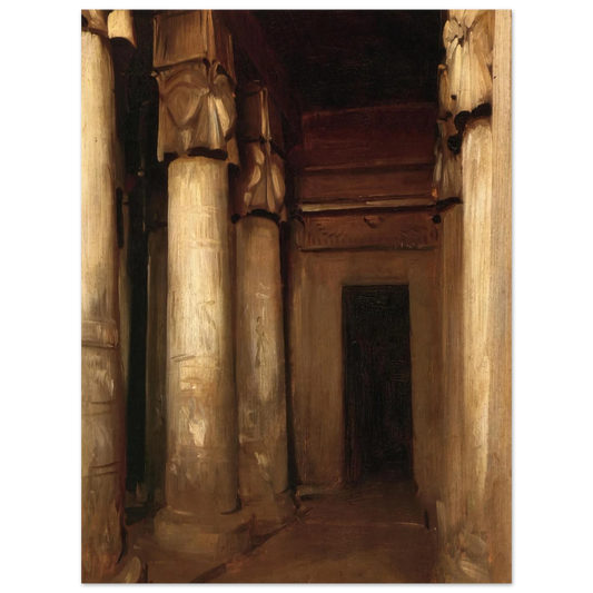 Temple Of Denderah by John Singer Sargent – art poster