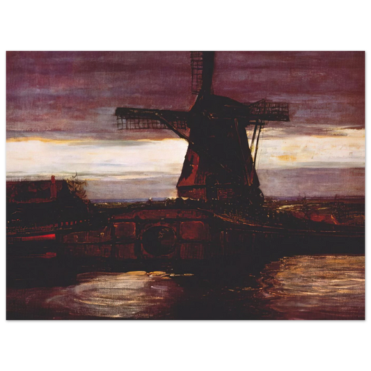 Stammer Mill With Streaked Sky by Piet Mondrian – art poster