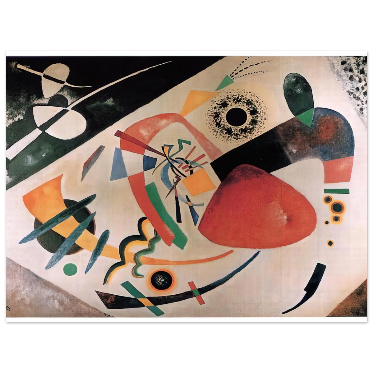 Red Spot II by Wassily Kandinsky (1921) – art poster, view 2