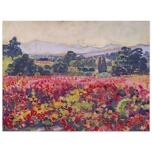 The Vines In Saint Clair by Theo van Rysselberghe (1912) – art poster