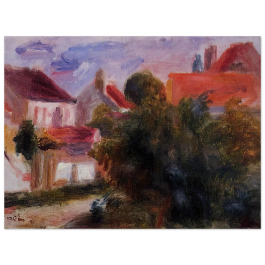 Street In Essoyes by Pierre-Auguste Renoir – art poster