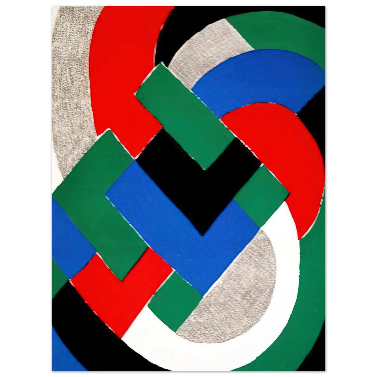 Composition With Green And Blue by Sonia Delaunay – art poster