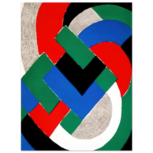 Composition With Green And Blue by Sonia Delaunay – art poster