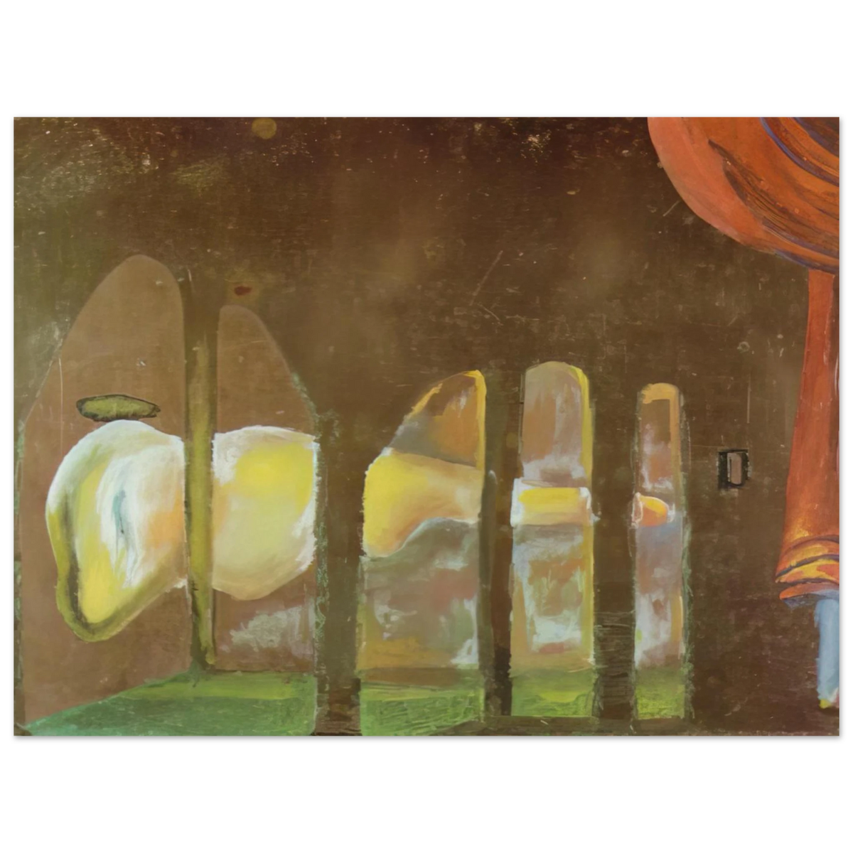 Great Tapeworm Masturbator Appears Behind Arcades by Salvador Dali – art poster, view 2