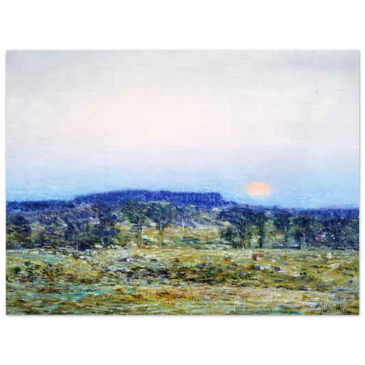 September Moonrise by Childe Hassam – art poster