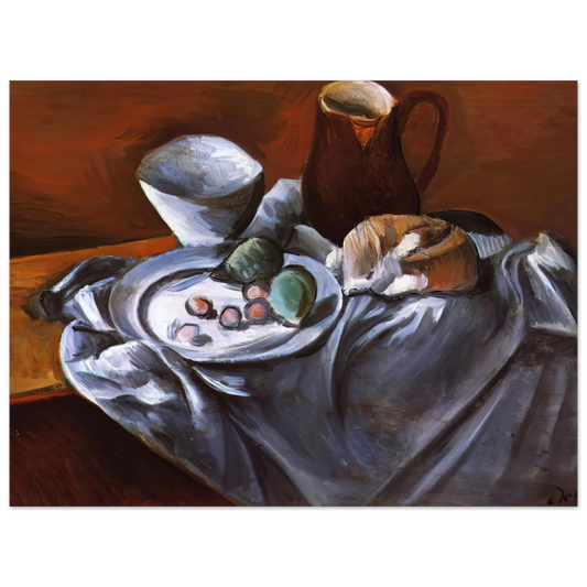 Still Life With Pears And Indian Bowl by Andre Derain – art poster