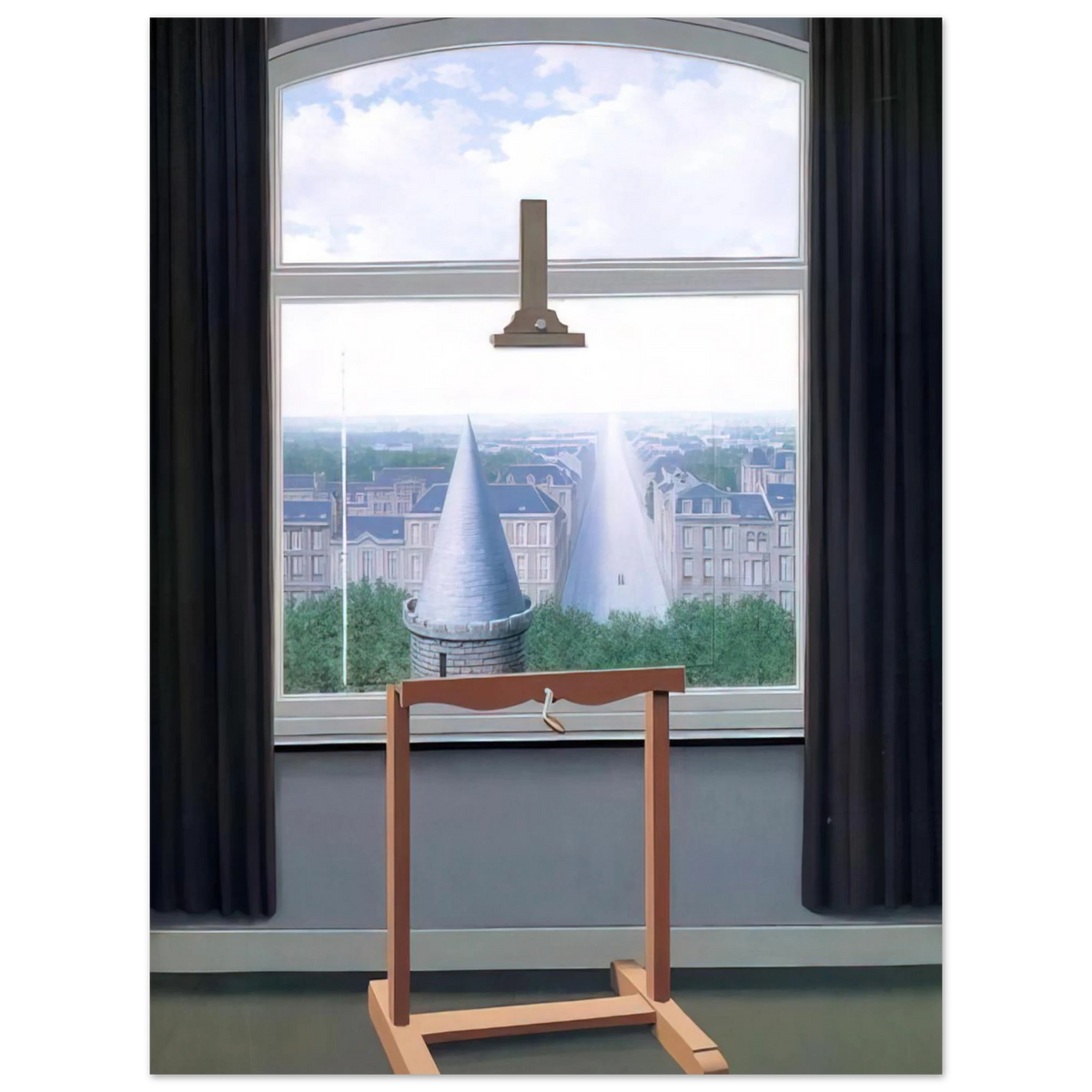 Where Euclide Walked by René Magritte (1955) – art poster