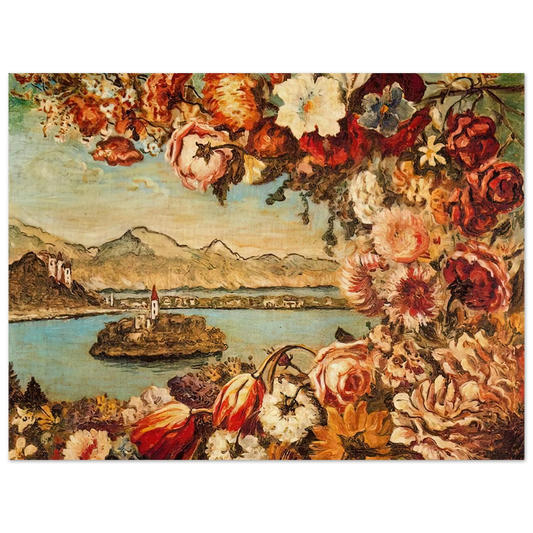 Island And Flower Garland by Giorgio de Chirico – art poster