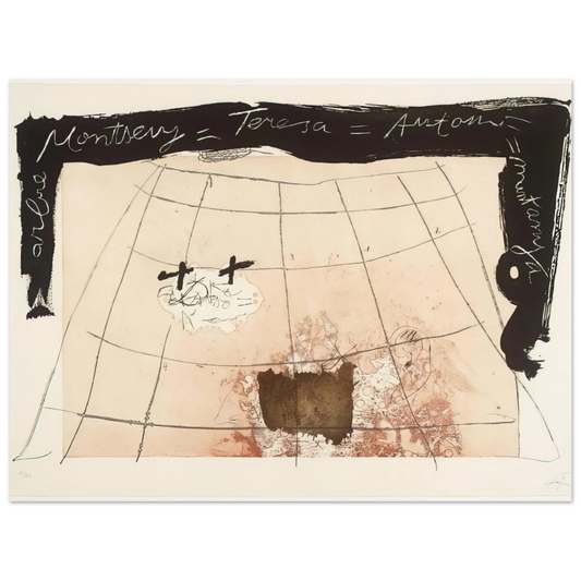 Cartography by Antoni Tapies (1976) – art poster, view 2