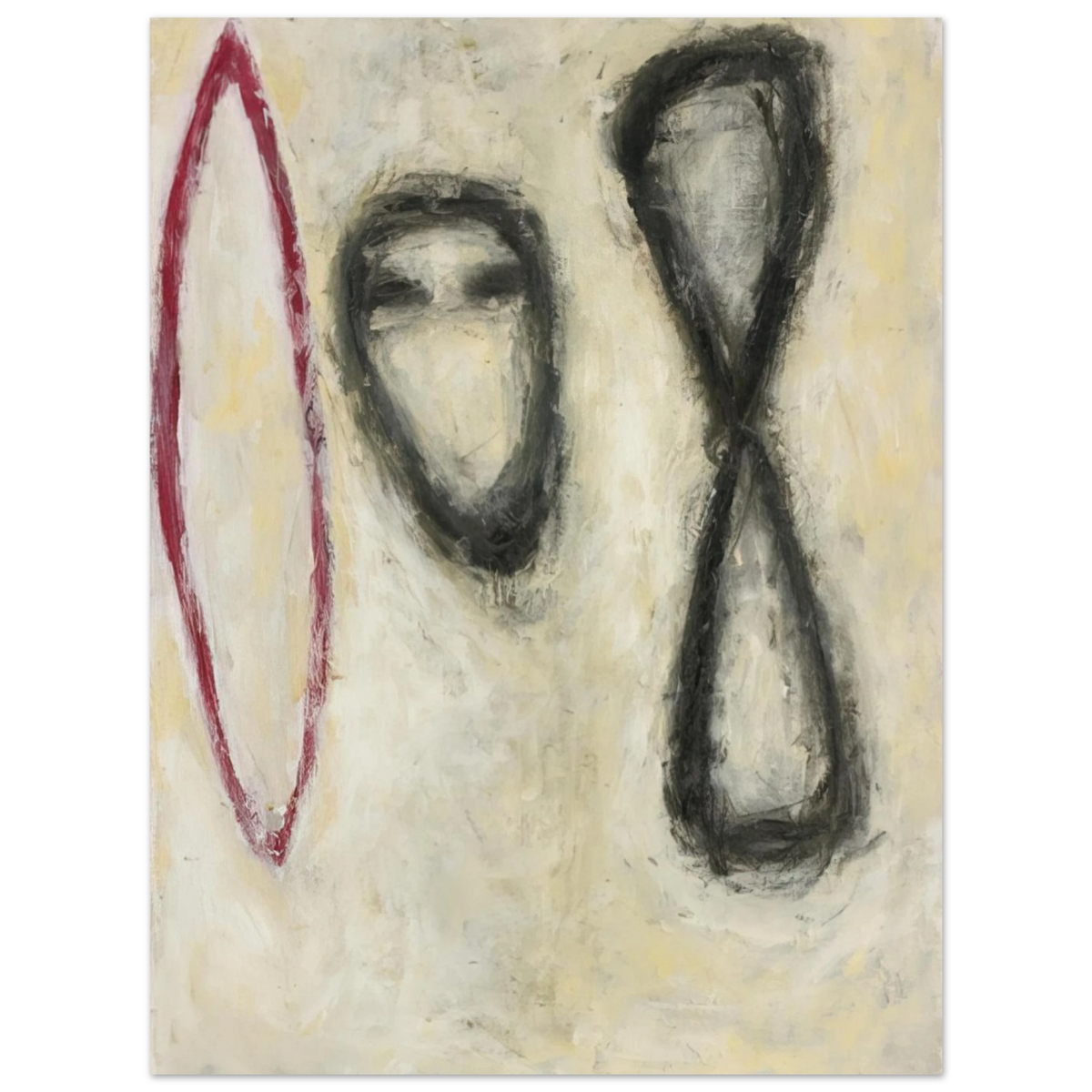 Triple Form by Susan Rothenberg (1982) – art poster