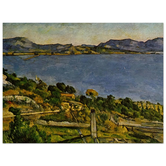 Sea At L'estaque by Paul Cézanne – art poster, view 2