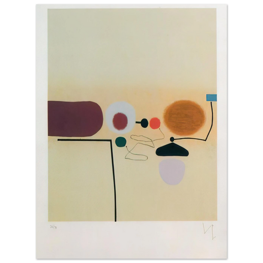 Composite Image Orange And Pink by Victor Pasmore – art poster, view 2