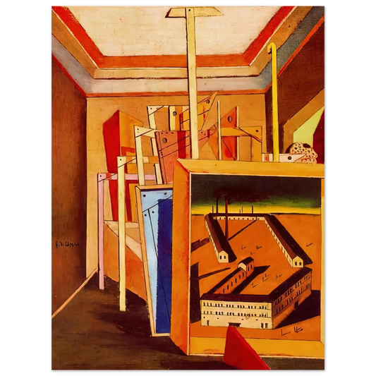 Metaphysical Interior Of Studio by Giorgio de Chirico (1948) – art poster