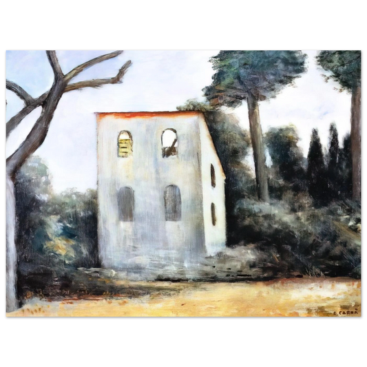 La Casa Abbandonata by Carlo Carra (1930) – art poster, view 2