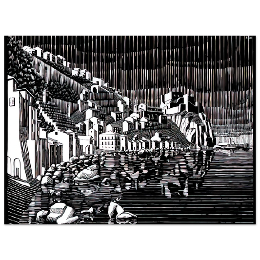 Scilla Calabria February by M.C. Escher (1931) – art poster, view 2