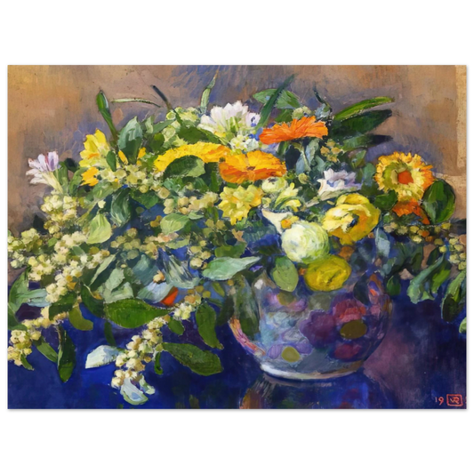 Vase Of Flowers by Theo van Rysselberghe (1923) – art poster