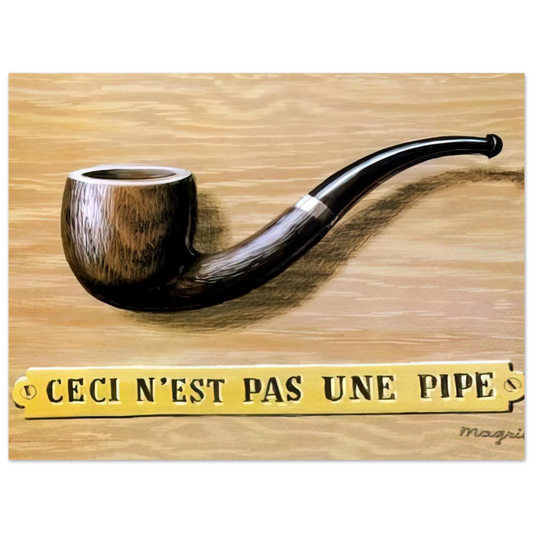 The Treachery Of Images This Is Not A Pipe by René Magritte (1966) – art poster