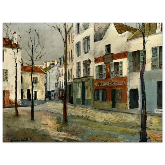 Square Tertre On Montmartre 2 by Maurice Utrillo – art poster