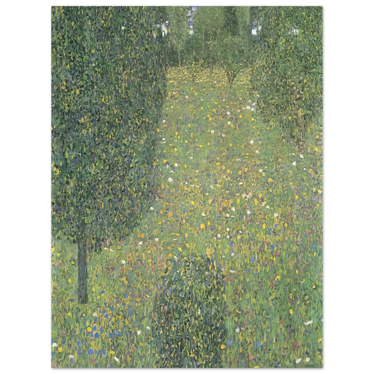 Landscape Garden Meadow In Flower by Gustav Klimt – art poster