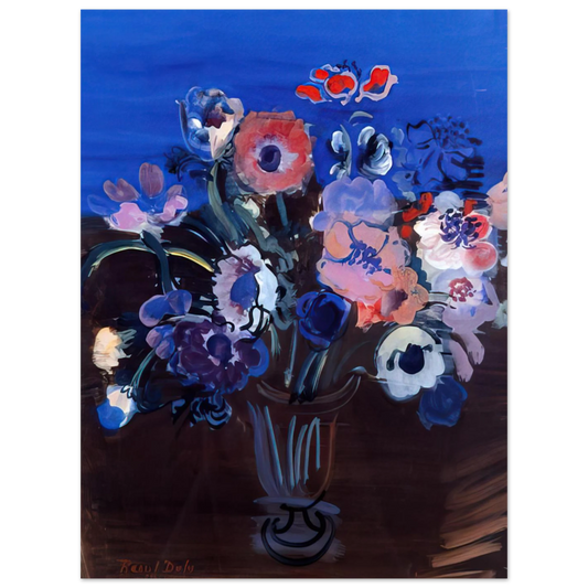 Anemones by Raoul Dufy – art poster