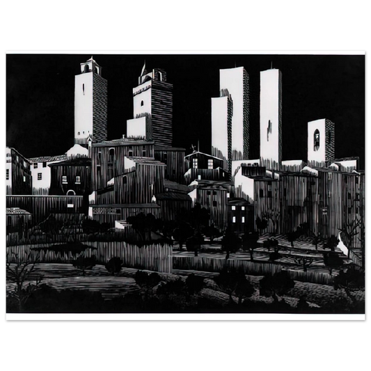 San Gimignano by M.C. Escher – art poster