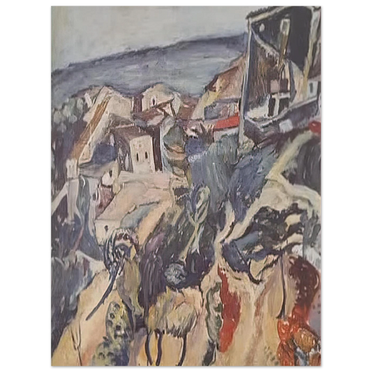 Houses By The Sea by Chaim Soutine (1918) – art poster, view 2