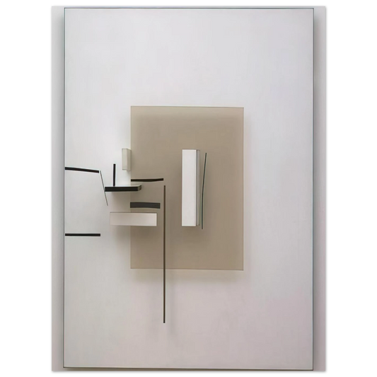 Synthetic Construction White And Black by Victor Pasmore (1966) – art poster