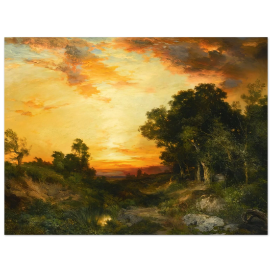 Sunset, Amagansett by Thomas Moran – art poster, view 2